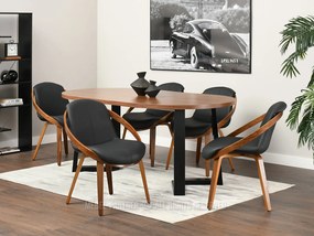 Scaun Lila K (negru + nuc). 1111105