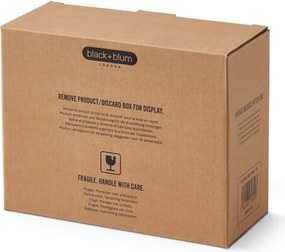 Cutie pentru alimente Black+Blum Stack+Nest FBGR-BX-L107, 1,2 l, dreptunghiulară, potrivită pentru cuptor, fără BPA, sticlă borosilicată, gri/roșu