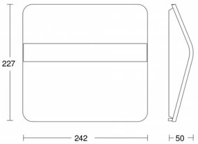 STEINEL 007140 - Număr casă solar LED XSolar LH-N LED/0,03W inox IP44