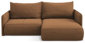 Colțar portocaliu extensibil/cu spațiu de depozitare (cu colț pe partea dreaptă) Nanea – Makamii