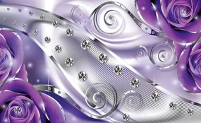 Fototapet - Abstracție  violetă (254x184 cm)