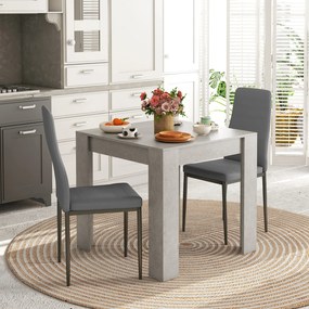 HOMCOM Set de masa pentru 2 persoane, Set din 3 piese de masa si