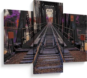 Tablou cu pod de cale ferată (90x60 cm)