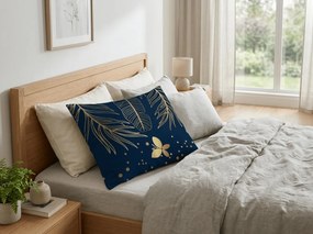 Fața de pernă din microfibra VISATA 70x90 cm, neagra