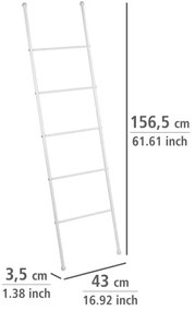 WENKO 22508100 - Suport pentru prosoape VIVA 43x156,5 cm alb