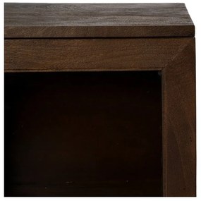 Vitrină maro din lemn de mango 180x87x35 cm Ravi – Ixia