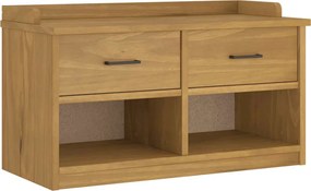 vidaXL Bancă pentru hol „SANDNES” 87x40x50 cm din lemn masiv de pin