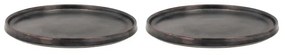 Farfurii negre pentru desert în set de 2 buc. ø 20,8 cm Fjord - Villa Collection