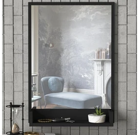 Oglindă decorativă Bimuvo 1 (negru) . 1093610