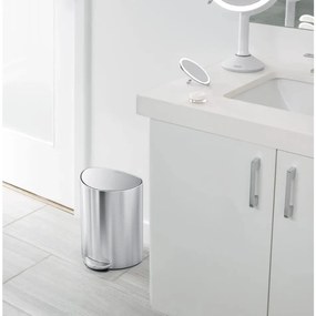 Simplehuman Coș de gunoi cu pedală 6 l,semicircular, oțel inoxidabil mat, plastic