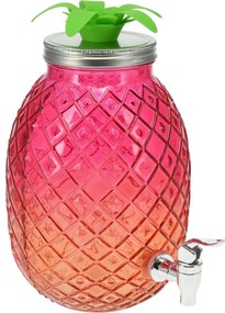 Dozator de băuturi din sticlă EH 4,5 l, roz