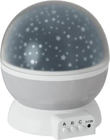 Atmosphera - Proiector LED pentru copii, 3xAA, gri