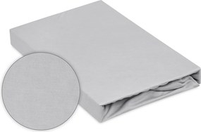 Matex Bamboo cearșaf impermeabil gri deschis, 80 x 160 cm