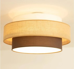 Brilagi - Plafonieră RESNA, 1x E27, 60 W, 230 V, Ø 40 cm, bej/negru