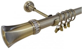 Galerie simpla PLUTON CRYSTAL STRIAT /25 - aur antic (Alege marime: 180 cm)