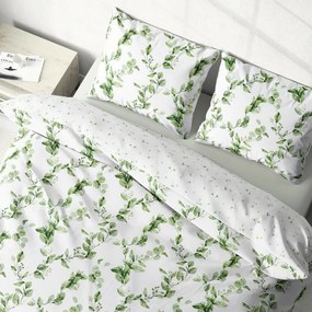 Stanex Lenjerie de pat din bumbac Eucalipt,reversibilă, 140 x 220 cm, 70 x 90 cm