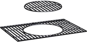 Grătar multifuncțional BBQ Avenberg GENIUS+grătar din fontă+plită+piatră pentru pizza