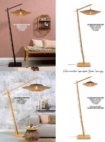 Lampadar din bambus KALIMANTAN orizontal S natur, 60cm