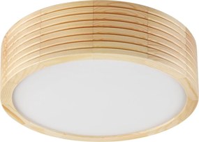 Plafonieră NATURAL MODERN 1xE27/15W/230V Ø 27,5 cm, din pin