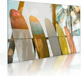 Tablou pe sticlă - Plăci de surf (70x50 cm)