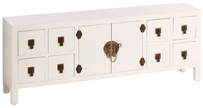 Comodă albă joasă 130x50,5 cm Oriente – Ixia