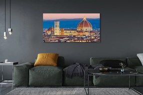 Tablouri canvas Italia Catedrală noapte panorama