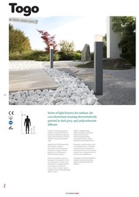 Redo 9265 - Aplică perete exterior TOGO 1xE27/13W/230V IP44