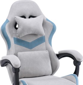 Scaun de birou/gaming, gri/albastru, ZODIA