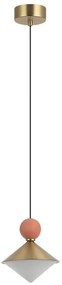 Pendul LED, Ceramica, Sticla, BRASS, ZB-25100