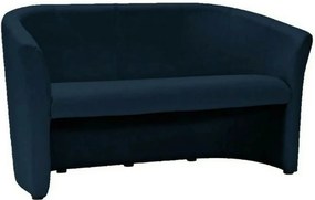 Canapea TM-3, albastru, piele ecologica, 160x60x76 cm