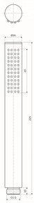 Omnires Microphone dus de mana alb MICROPHONEX-RWM
