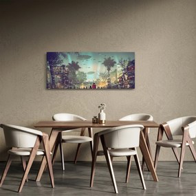 Tablou - Oraș în viitor (120x50 cm)