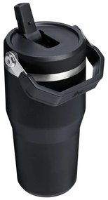 Termos negru din oțel inoxidabil 600 ml IceFlow™ Flip Straw 2.0 Tumbler Black – Stanley