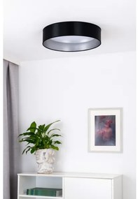 Plafonieră LED Duolla ROLLER LED/24W/230V d. 45 cm negru/argintiu