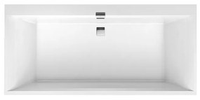 Cada de baie Duo 190x90 cm, Quaryl, alba