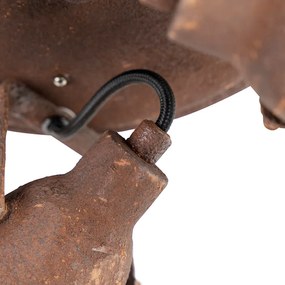 Plafonieră inteligentă maro rugină, incluzând 3 WiFi GU10 - Sorra