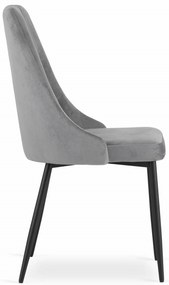 OFERTA Scaun de sufragerie din catifea gri deschis IMOLA calitatea II