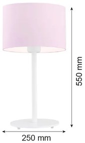 Lampă de masă MAGIC 1xE27/15W/230V roz/albă Argon 4128