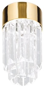 Plafoniera cu cristal K9 design elegant PRISM aurie