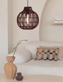 Lustra/Pendul Eco, Bambus, Mendoza visiniu, S
