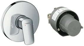 Baterie dus Hansgrohe Logis cu montaj incastrat, corp ingropat inclus - 71666000