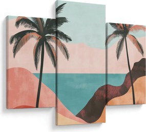 Tablou - Palmieri la mare (90x60 cm)