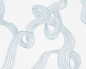 Fototapet, Stripes, Light Blue, Rebel Walls