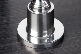 Masuta auxiliara design unicat Abstract 65cm, argintiu