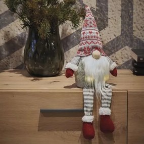 Decorațiune LED de Crăciun 4xLED/3xAA spiriduș