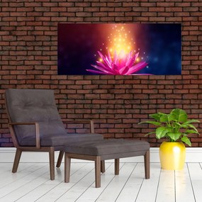 Tablou cu lotus pe apă (120x50 cm)