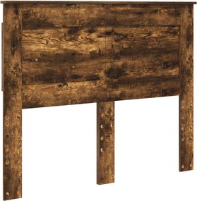 vidaXL Tăblie cap cu headboard Stejar fumuriu 120 cm Lemn compozit
