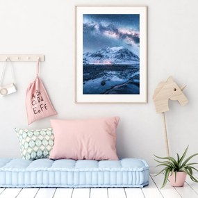 Poster - Munte sub cerul cu stele (A4)