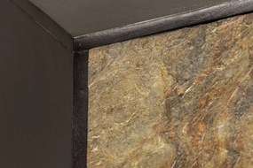 Comoda TV suspendata cu fronturi unice din furnir de piatra MONTAIN SOUL 160cm