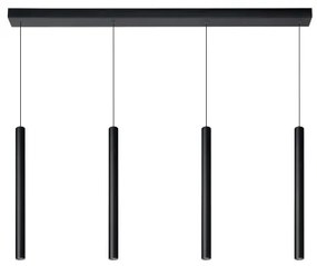 Lustră dimabilă pe cablu Lucide 74403/04/30 LORENZ 4×LED/4W/230V neagră